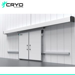 two leafs automatic sliding door