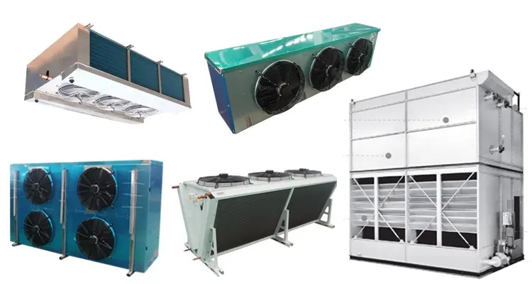 evaporator and condenser