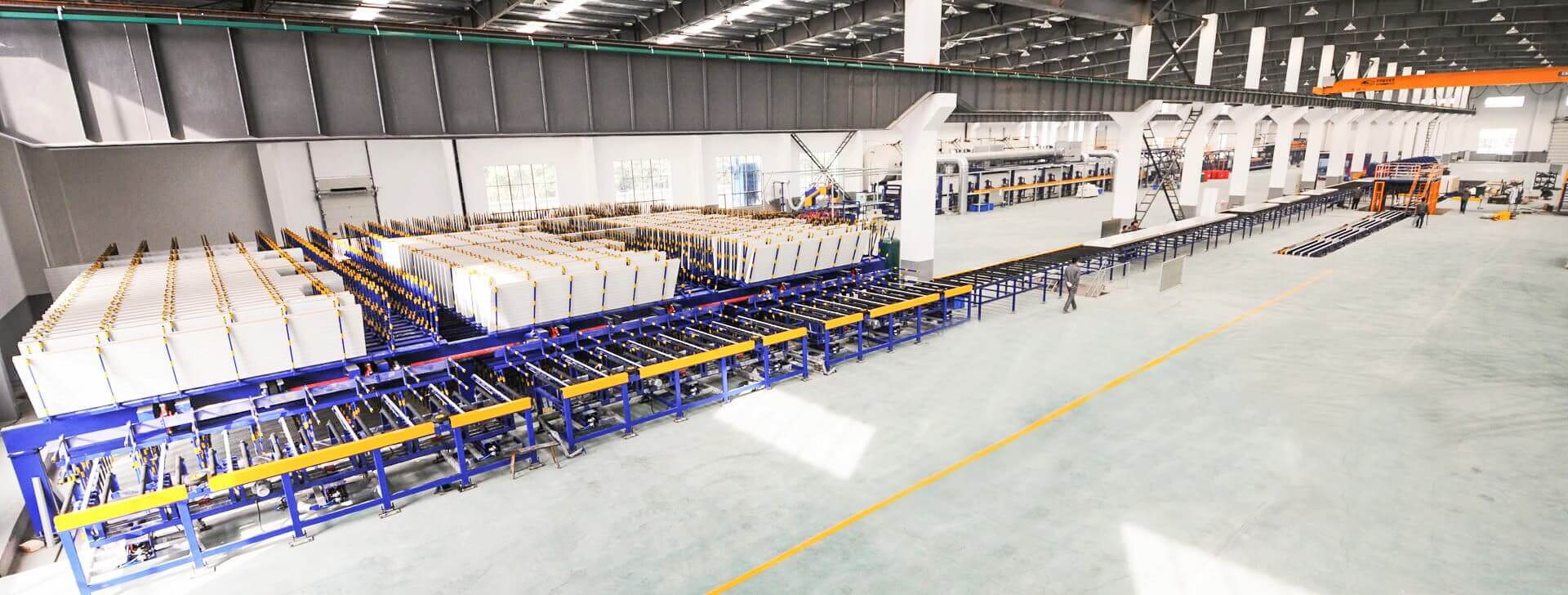 insulated panel factory processing line