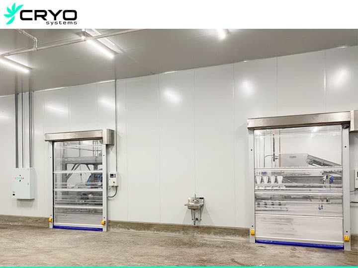 processing room sliding door