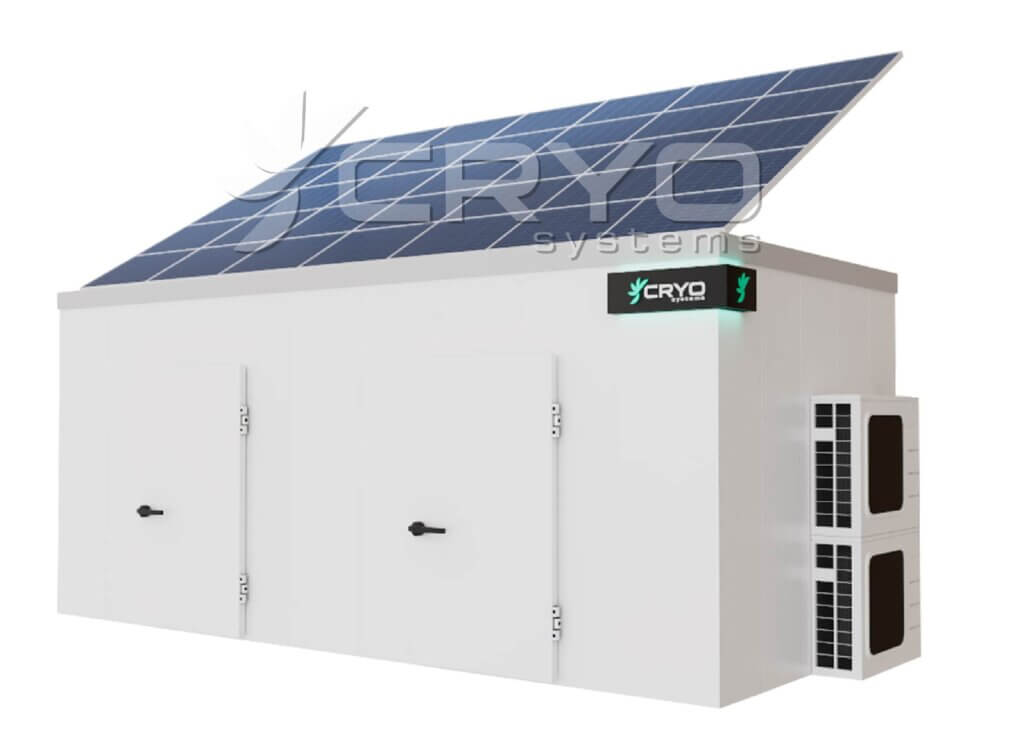 Solar-powered cold room
