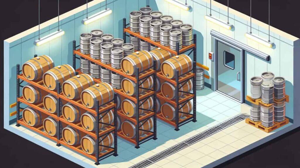 walk-in beer cooler