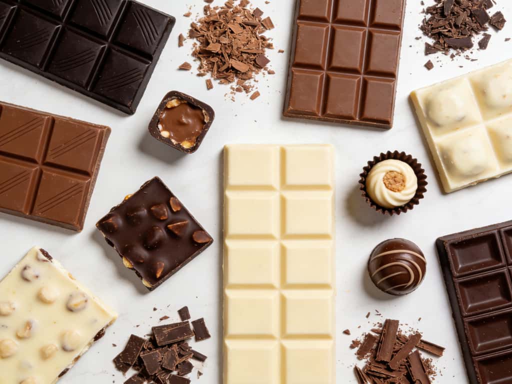 Various kinds of chocolate
