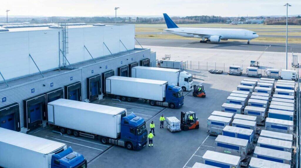 Airport hub cold storage