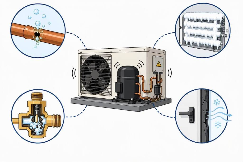 compressor running but not cooling