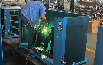 top blow condensing unit